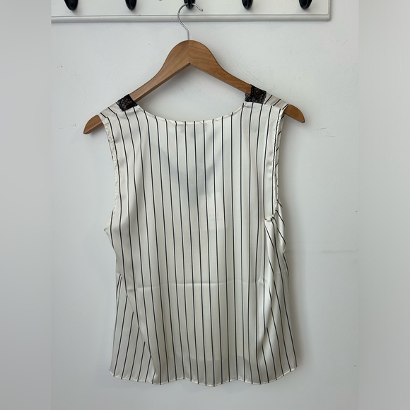 Generation Love Striped Top with Black Lace - Picture 4 of 4